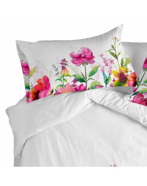 Taie d'oreiller en coton Cassia multicolore - 60x60 cm