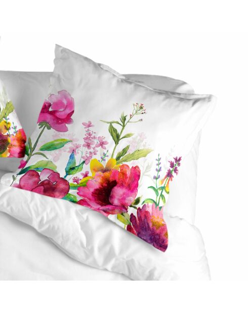Taie d'oreiller en coton Cassia multicolore - 60x60 cm