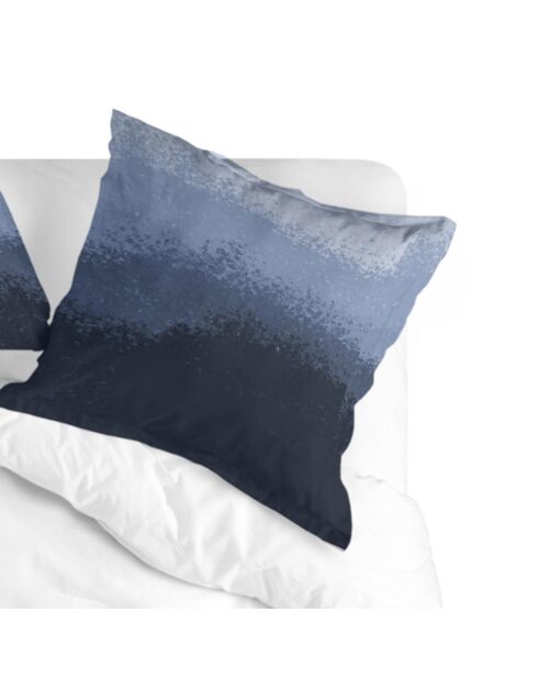 2 Nightfall marineblauwe katoenen kussenslopen - 50x75 cm