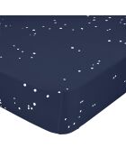 Drap-housse en coton Cosmos multicolore