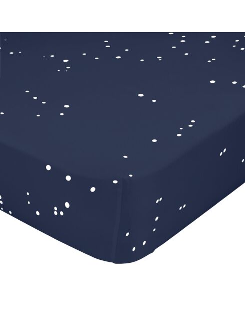 Drap-housse en coton Cosmos multicolore
