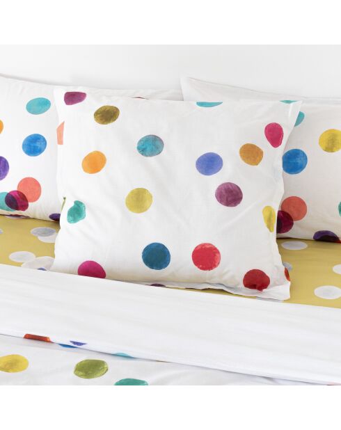 Federa in cotone Confetti multicolor - 60x60 cm