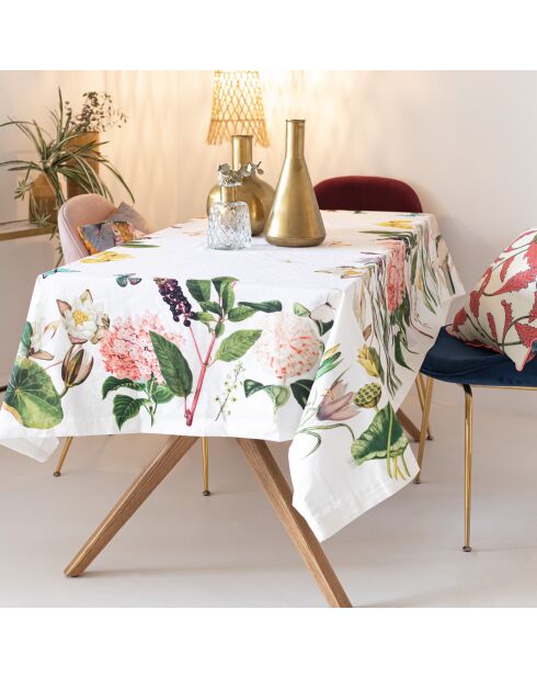 Nappe en coton Spring time multicolore