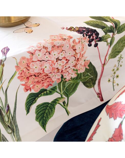 Nappe en coton Spring time multicolore
