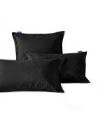 Funda de almohada básica de algodón negra - 50x30 cm (Cuna)