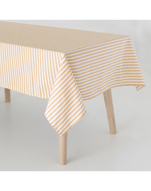 Nappe en coton Horizon moutarde