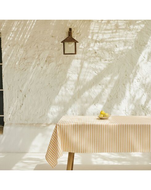 Nappe en coton Horizon moutarde