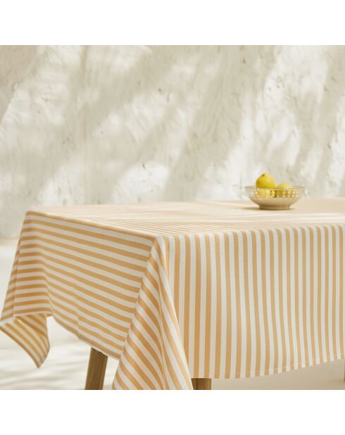 Nappe en coton Horizon moutarde