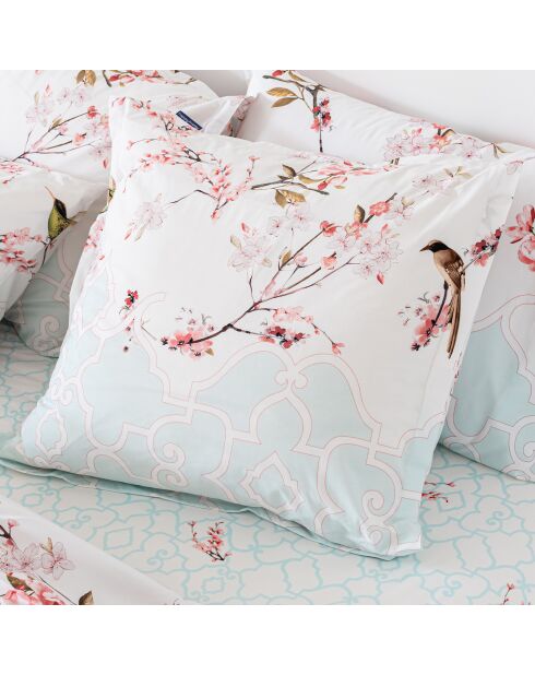 Taie d'oreiller en coton Sakura multicolore - 60x60 cm
