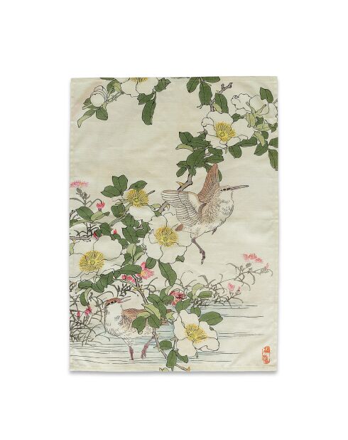 2 mehrfarbige japanische Baumwollgeschirrtücher - 70x50 cm