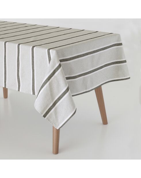 Graue Baumwoll-Tischdecke Dune