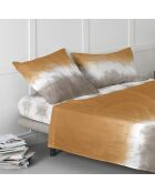 Batikfarbenes Spannbetttuch aus Baumwolle (Bett 90) mehrfarbig — 90x200x32 cm