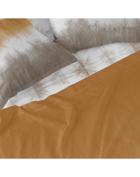 Batikfarbenes Spannbetttuch aus Baumwolle (Bett 90) mehrfarbig — 90x200x32 cm
