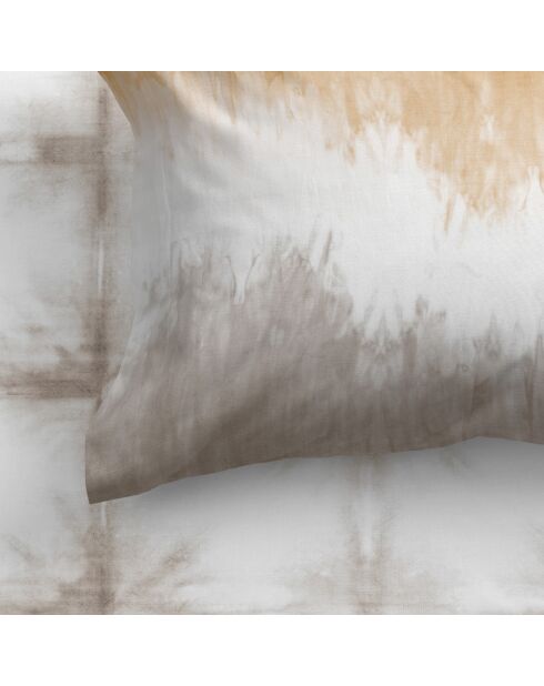 Batikfarbenes Spannbetttuch aus Baumwolle (Bett 90) mehrfarbig — 90x200x32 cm