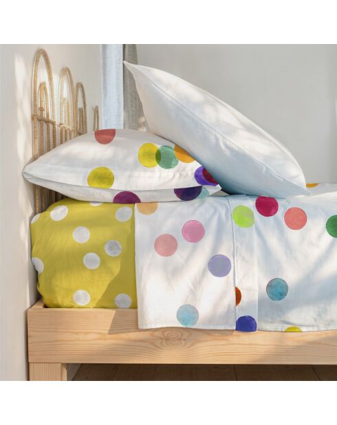 Drap en coton Confetti multicolore