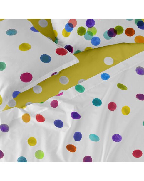 Drap en coton Confetti multicolore