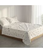 Drap en coton Constellation multicolore