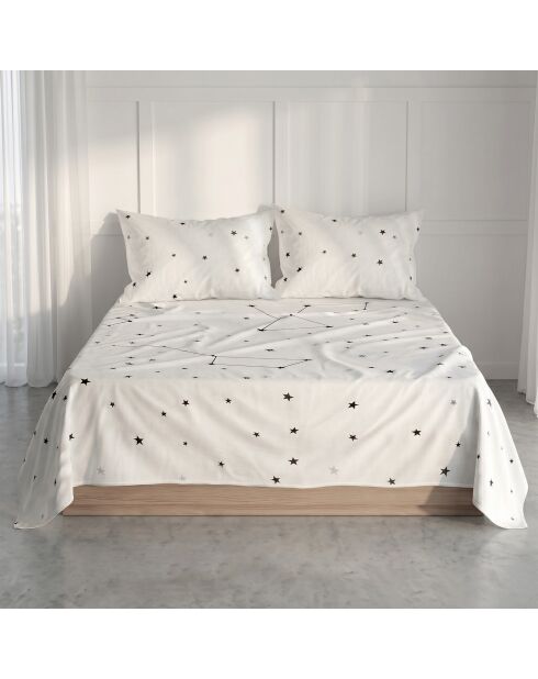 Drap en coton Constellation multicolore
