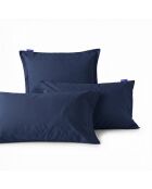 Basic Kissenbezüge aus Baumwolle, Marineblau, 2 Stück