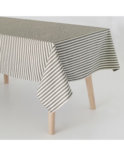 Nappe en coton Horizon noire