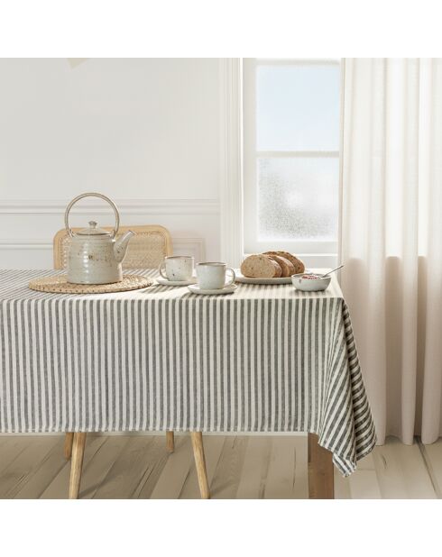 Nappe en coton Horizon noire