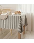 Nappe en coton Horizon noire