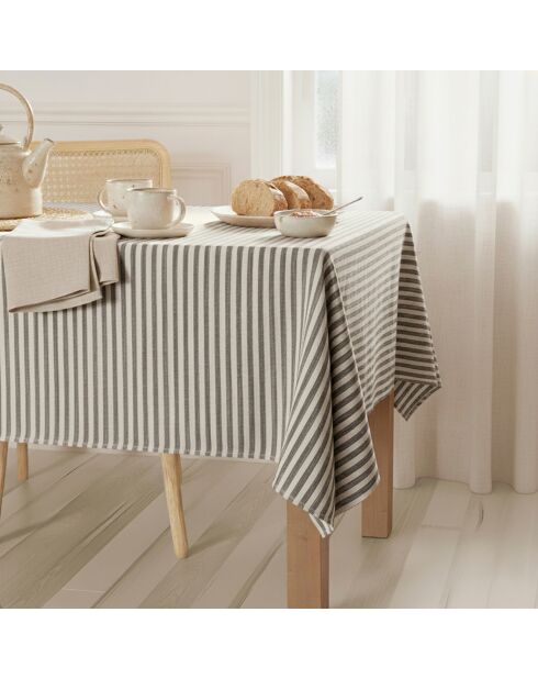 Nappe en coton Horizon noire