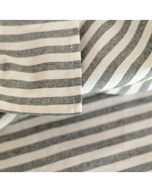 Nappe en coton Horizon noire