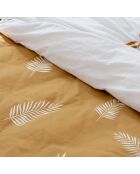 Drap-housse en coton Foliage multicolore