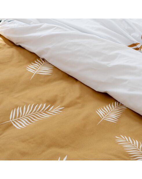 Drap-housse en coton Foliage multicolore