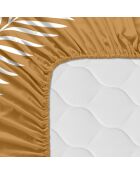 Drap-housse en coton Foliage multicolore