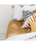 Drap-housse en coton Foliage multicolore