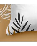Drap-housse en coton Foliage multicolore