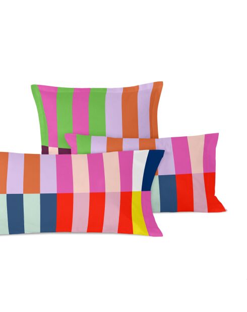 Color Pop Mehrfarbiger Kissenbezug aus Baumwolle - 60x60 cm