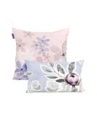 Housse de coussin en coton Delicate bouquet multicolore - 50x50 + 50x30 cm