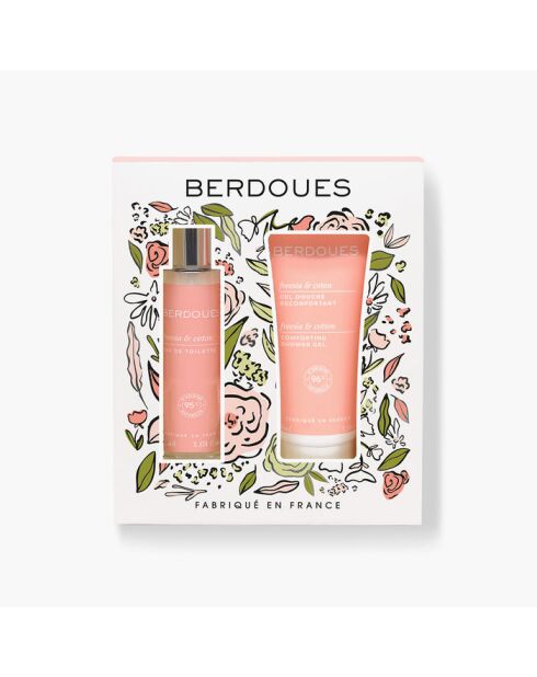 Coffret Freesia & Coton 30ml + lait corps - 100ml