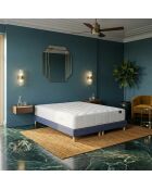Callisto Matratzenset aus hochelastischem Schaumstoff, H29 cm, Memory Foam Welcome, kaschmirblaue Boxspringpolsterung, 180 x 200 cm