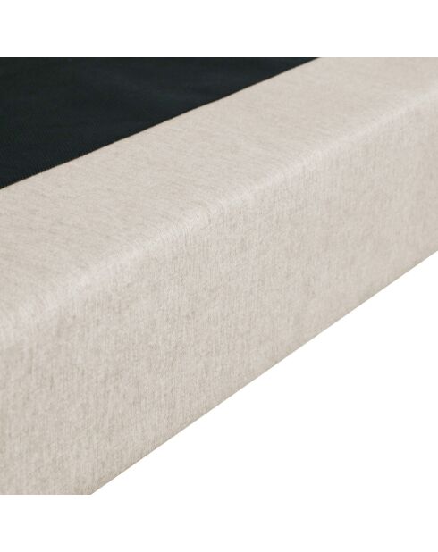 Hecate Federkernmatratzen-Set mit 2 Taschen, H26 cm, beigefarbenes Boxspringbett, 180 x 200 cm