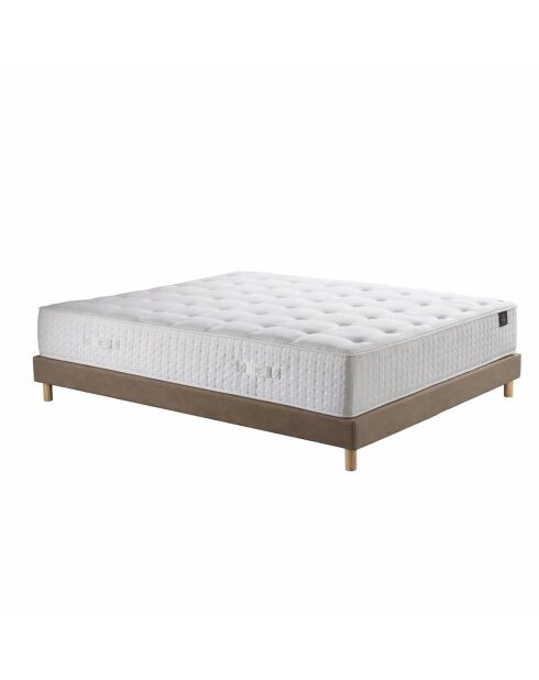 Matrasset met traagschuimvering Helios, kasjmiervulling, H31 cm, taupe boxspring - 140x190 cm