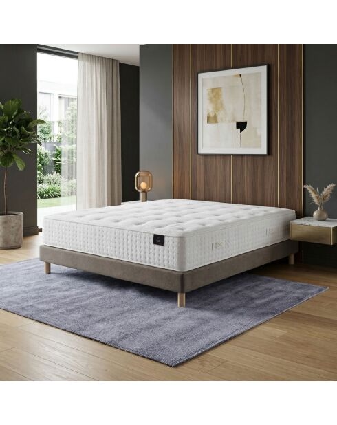 Matrasset met traagschuimvering Helios, kasjmiervulling, H31 cm, taupe boxspring - 140x190 cm