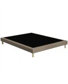 Set materassi in schiuma ad alta resilienza Callisto, H29 cm, supporto in memory foam, coprimaterasso cachemire tortora - 140x190 cm