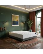 Callisto Matratzenset aus hochelastischem Schaumstoff, H29 cm, Memory Foam Welcome, dunkelgraue Kaschmir-/Boxspringpolsterung — 140 x 190 cm