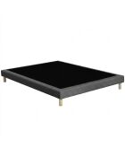 Callisto Matratzenset aus hochelastischem Schaumstoff, H29 cm, Memory Foam Welcome, dunkelgraue Kaschmir-/Boxspringpolsterung — 140 x 190 cm