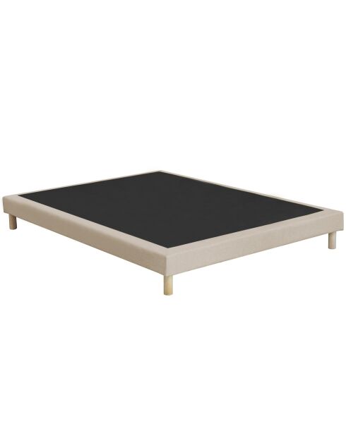 Hecate Federkernmatratzen-Set mit 2 Taschen, H26 cm, beigefarbenes Boxspringbett, 140 x 190 cm