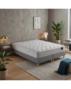 Hecate 2-Taschen-Federkernmatratzenset H26 cm, hellgraues Boxspringbett - 160x200 cm