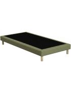 Base imbottita con doghe fisse, letto rigido, supporto ottimale - verde - 80x200 cm