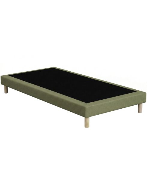 Base imbottita con doghe fisse, letto rigido, supporto ottimale - verde - 80x200 cm