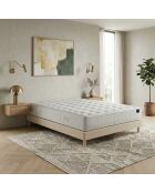 Comète pocketveringmatrasset H27 cm, beige basis - 140x190 cm