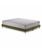 Juego de colchones de muelles ensacados Comète H27 cm, base verde - 160x200 cm