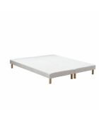Comète Taschenfedermatratzen-Set, H27 cm, weiße Hahnentrittbasis, 160 x 200 cm